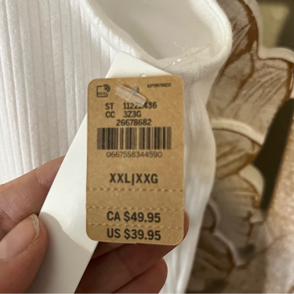 NWT Victoria’s Secret White Sporty Ribbed Cotton Sleeveless Mini Dress Sz XXL - Picture 4 of 5